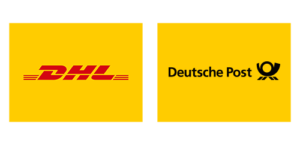 Versand inkl. Sendeverfolgung mit DHL und Deutsche Post